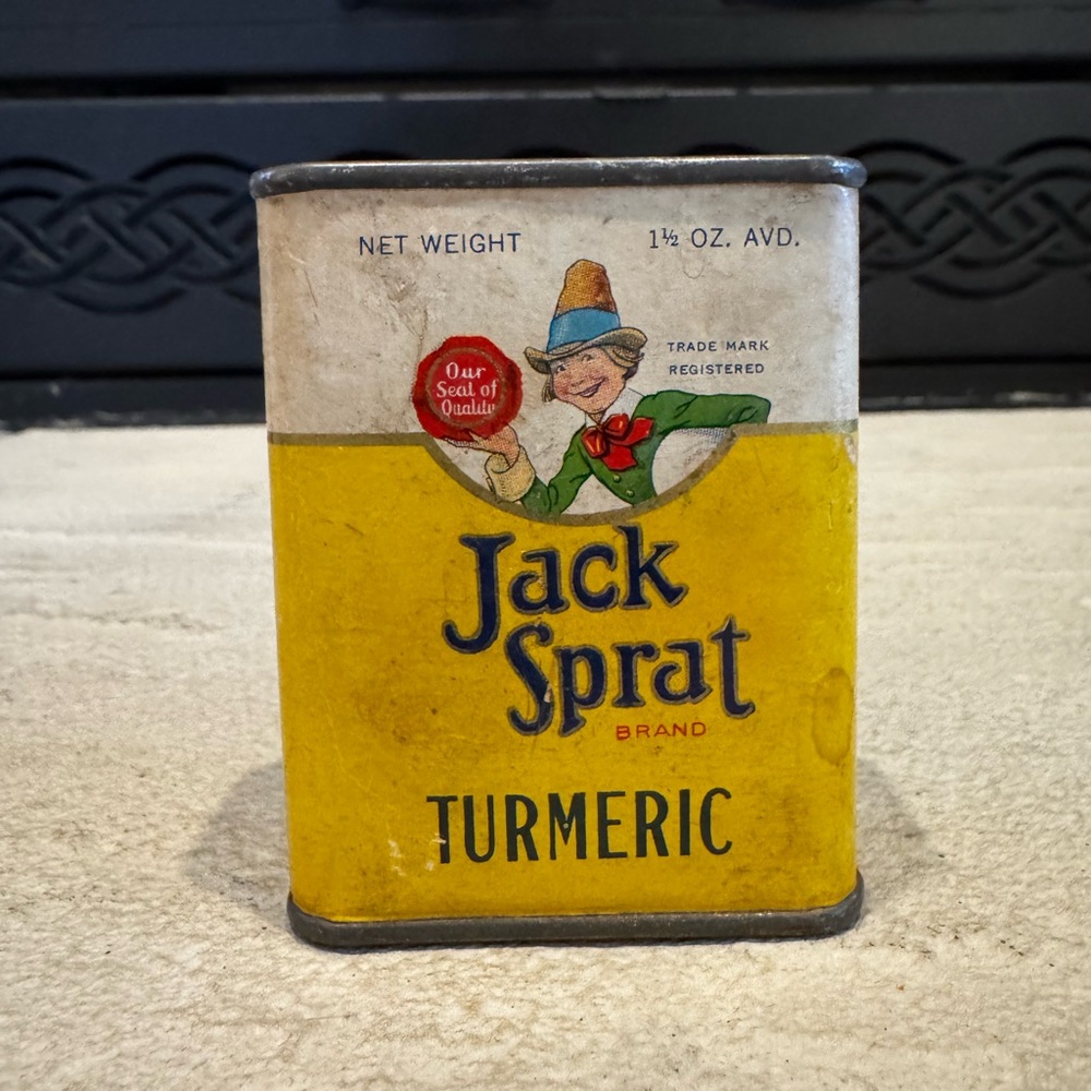 Vintage Jack Sprat Turmeric Tin